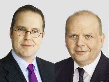 Både Anders Borg och Eskil Erlandsson är jägare och båda ministrarna medverkar vid jaktmässan på Tullgarns slott.