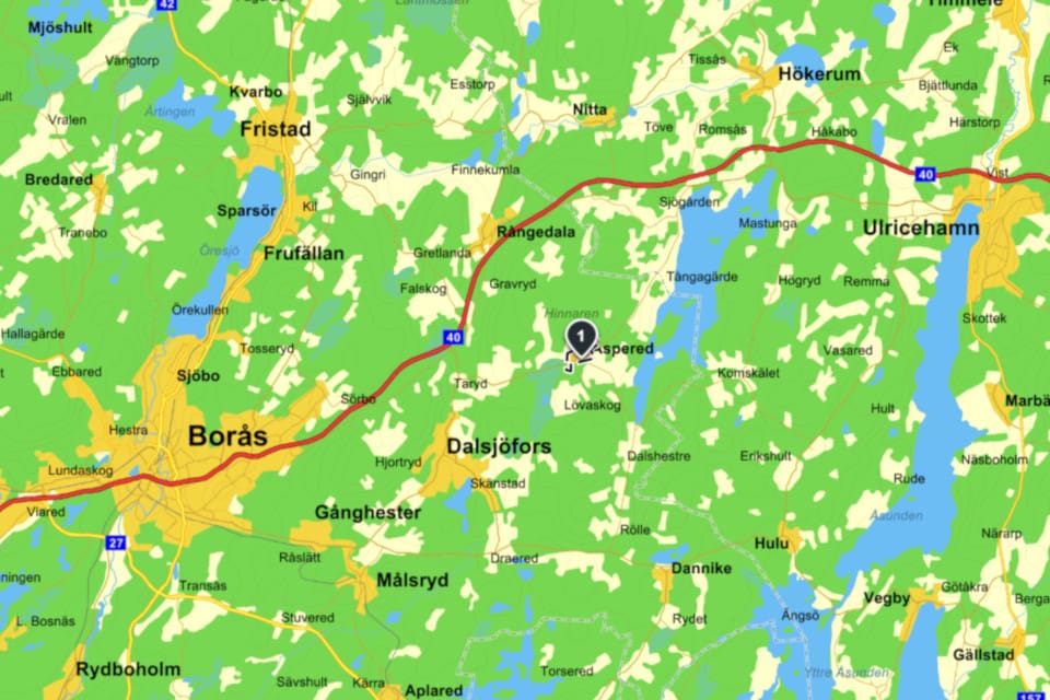 Området, där bagglammet dödades av lodjur natten till lördagen, är lodjurstätt.