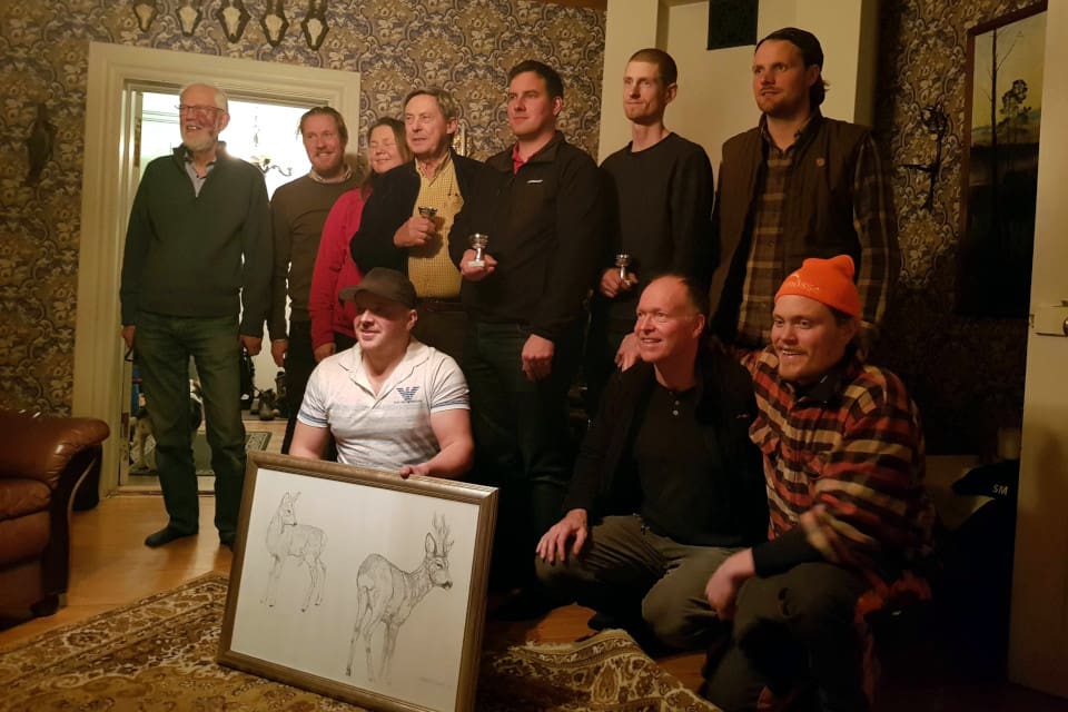 Deltagarna i Klövvilts-SM för beagle 2018. Arrangör var Östergötlands Beagleklubb.