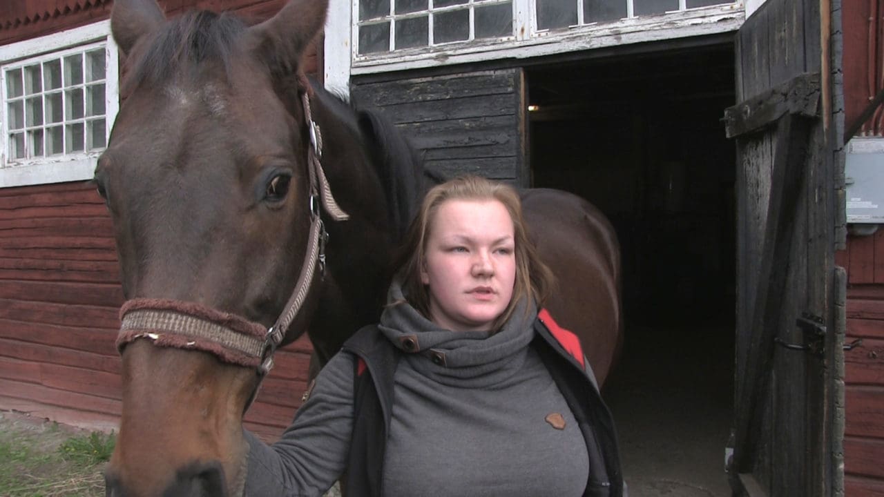 Amanda Olsson och Dinjos ridtur slutade med sken hem till stallet.