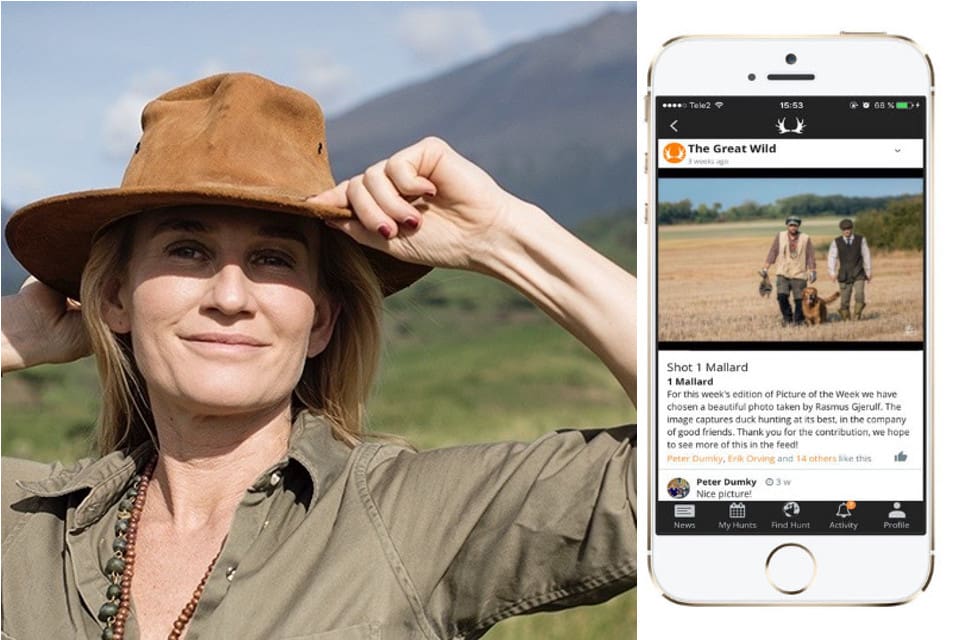 Dansk-svenska jaktprofilen Natasha Illum Berg var en av de kändisar som investerade i appen The Great Wild.