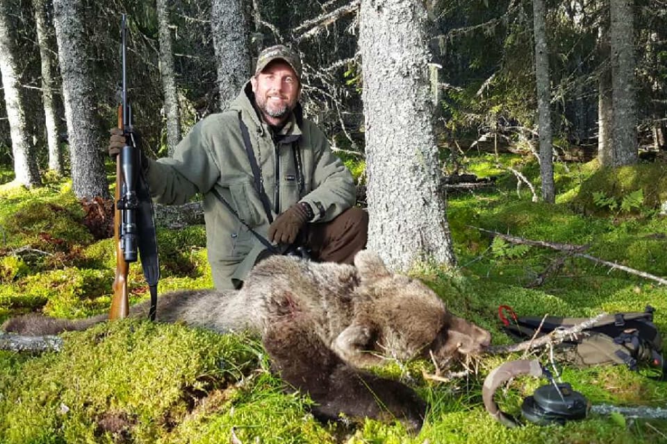 Johan Eklöf lyckades igen med pyrschjakten. Den här gången blev det en hona på 70 kilo.