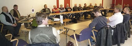 Förtroendevalda från JRF-distrikten i Skåne, Blekinge, Halland och Kronoberg träffade JRF-kansliet för att dryfta aktuella frågor.