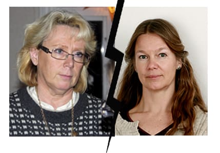 Oense. Miljöminister Lena Ek och Naturvårdsverkets Helene Lindahl är oense om hur många vargar Sverige ska ha.