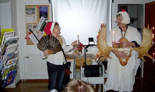 Lussefirande för blivande jägarexamenselever.