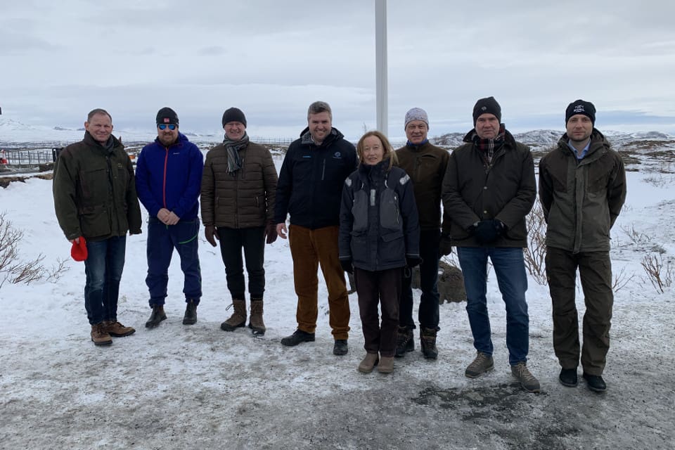 De isländska värdarna presenterade isländsk jaktkultur och några av öns naturliga sevärdheter för Nordisk Jägarsamvirkes styrelse i samband med mötet.