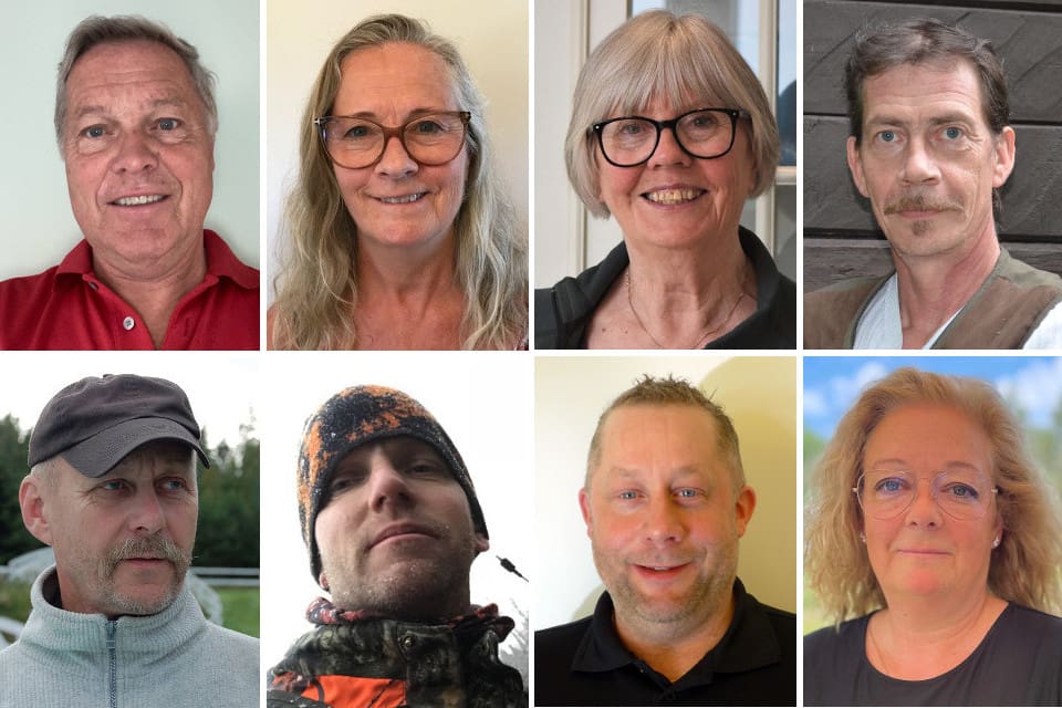 De nya ordinarie ledamöterna i förbundsstyrelsen är på övre raden från vänster: Gunnar Benselfelt, Silvana Lindgren Majander, Yvonne Oward och Arne Nilsson. Nedre raden från vänster: Conny Börjesson Daneberg, ordinarie ledamot, samt de nya suppleanterna Stefan Paulsson, Jörgen Söderlund och Suzane Christoferson.