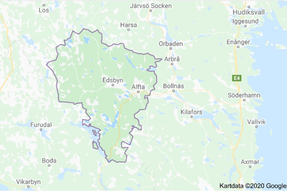 Skyddsjaktsansökan avser två vargar i Ovanåkers kommun i Hälsingland.
