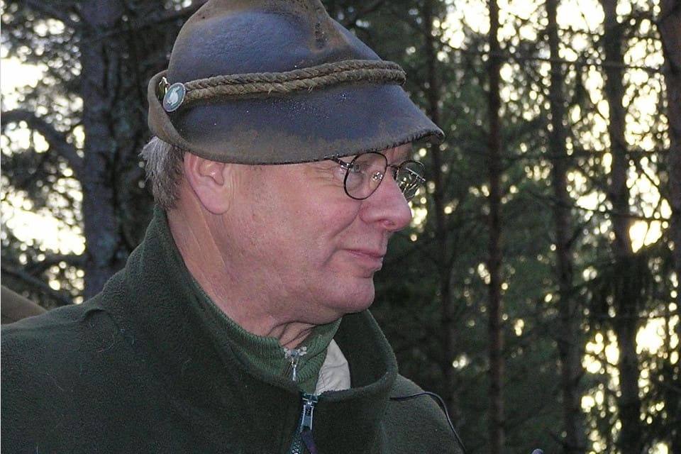 Ingemar Gräns i Västergötlands Stövarklubb var säkerhetsansvarig på räv-SM för stövare.