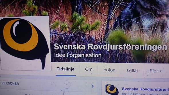 Rovdjursföreningen driver rättegångar på Facebook.