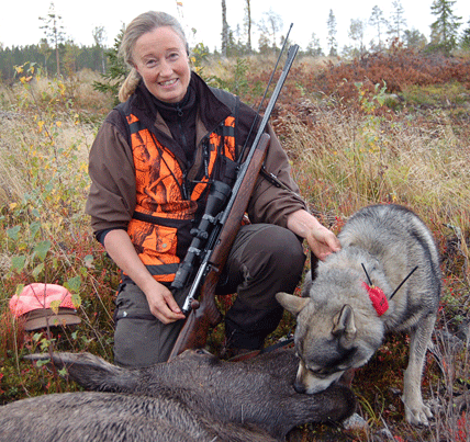 Solveig Larsson, förbundsordförande för Jägarnas Riks­förbund.