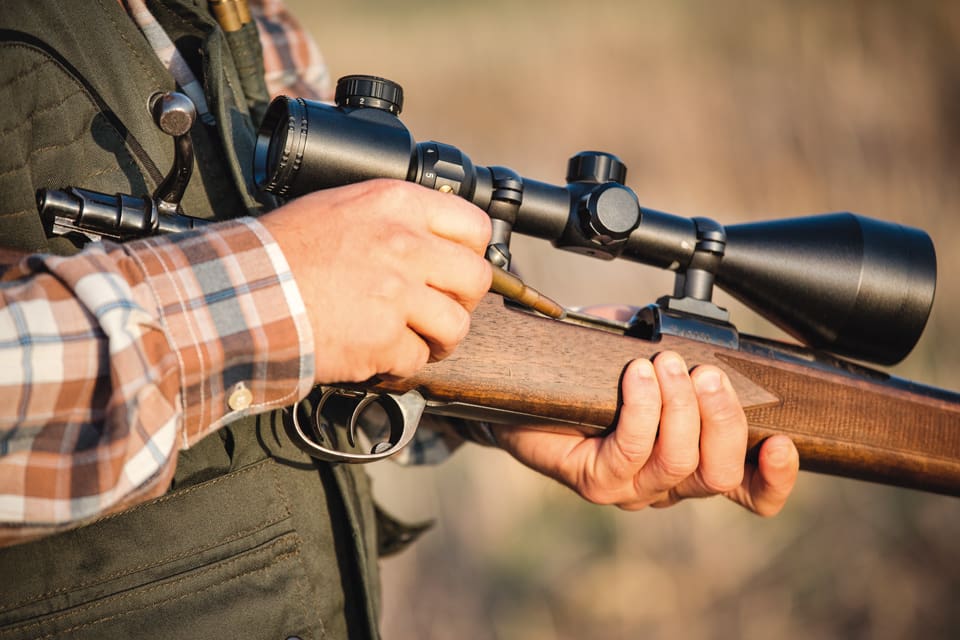 Tjuven slog till mot bilen när vapenägaren skulle checka ut från hotellet och tog både jaktvapnet och ammunition. Nu är det den stölddrabbade som är misstänkt för vapenbrott. (Arkivbild)