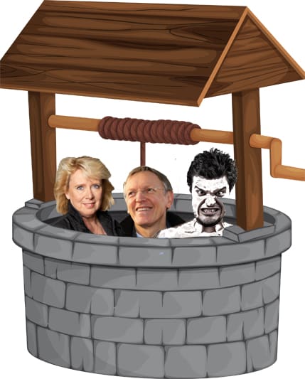 Ek, Potocnik och Brunnsgubben. Är den på riktigt, konflikten mellan EU och regeringen? Nej, det är den inte, tror Jakt & Jägares Mikael Moilanen, lika lite som Brunnsgubben.