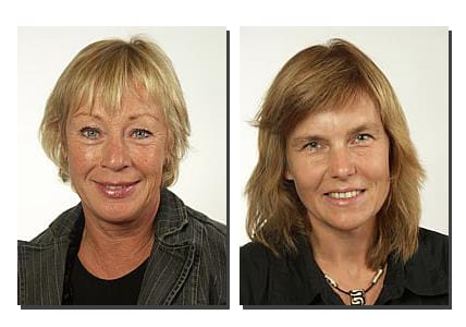 Vänsterpartisten Wiwi-Anne Johansson och miljöpartisten Tina Ehn.