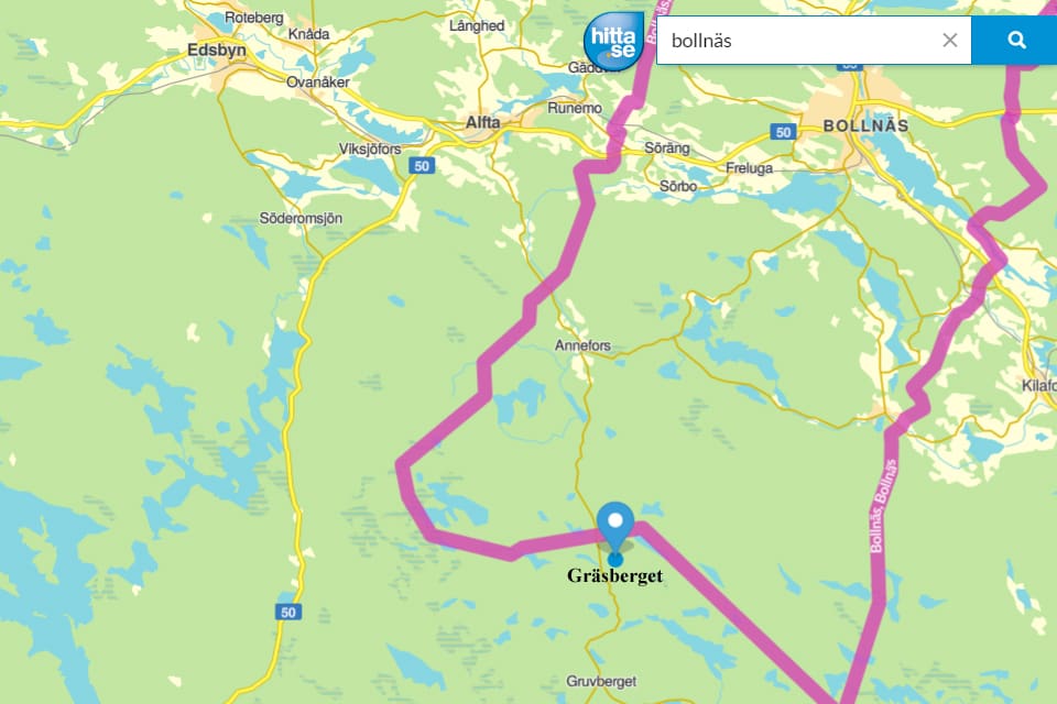 Vargen sköts vid Gräsberget söder om Alfta.