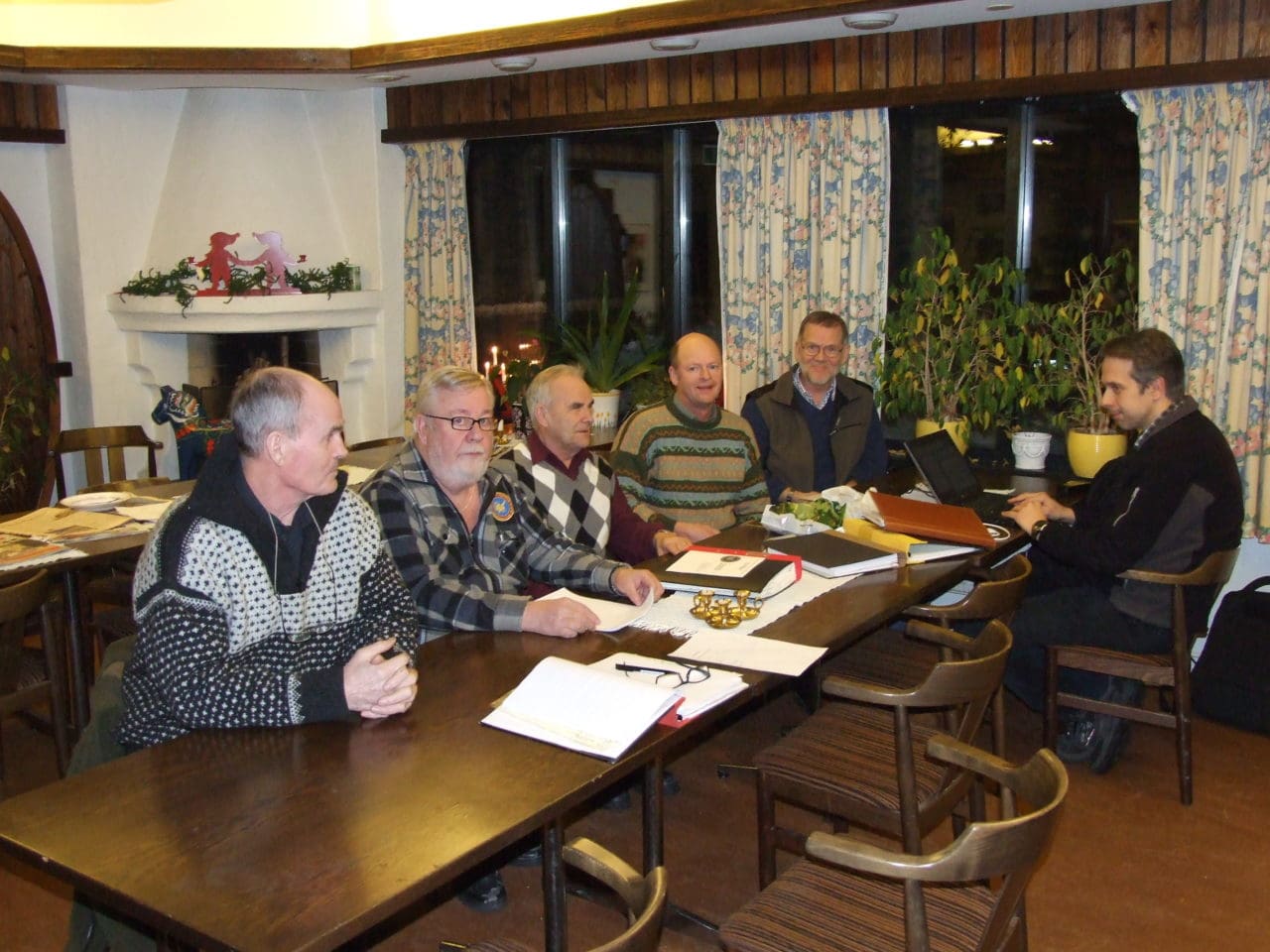 JRF-ledningen i Dalarna. Gunnar Håkansson, Malte Sandström, Göte Ersson, Björn Fredriksson, Jan Östberg och Magnus Mertin.