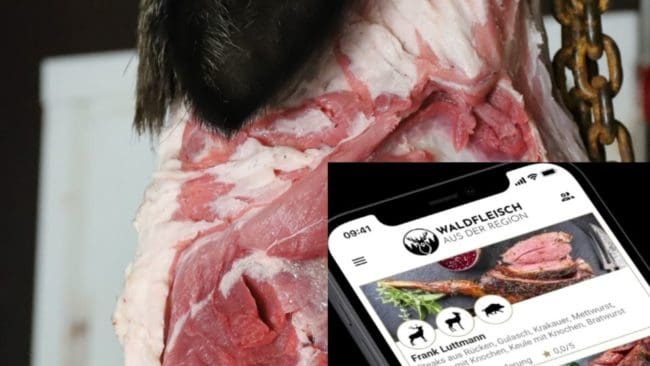 I Tyskland ska en ny app hjälpa jägare att få avsättning för viltkött till lokala konsumenter.
