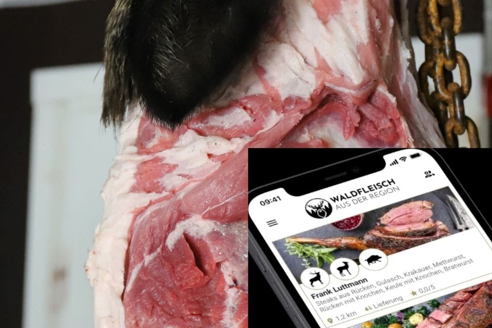 I Tyskland ska en ny app hjälpa jägare att få avsättning för viltkött till lokala konsumenter.